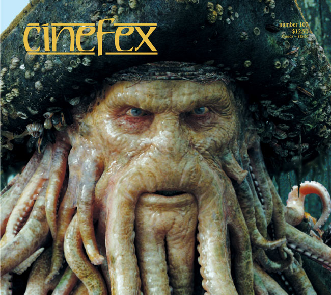 CINEFEX magazine side cover Issue 107 October/November/December 2006