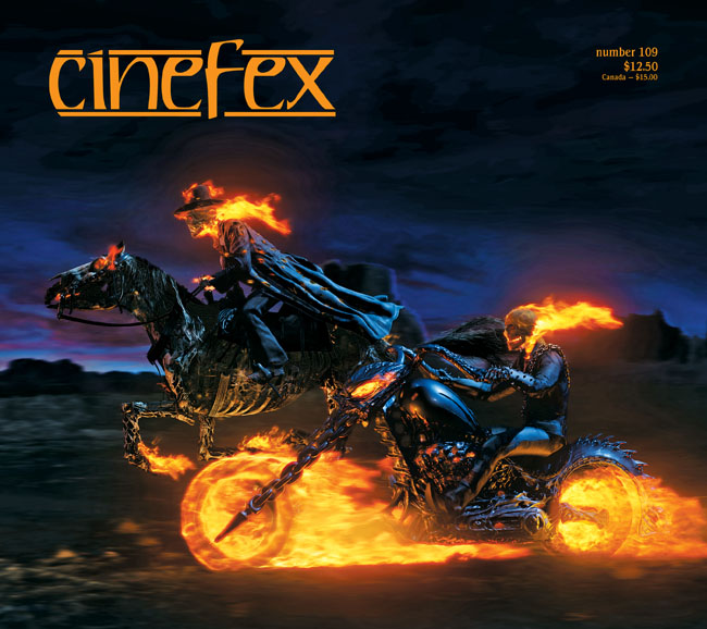 CINEFEX magazine side cover Issue 109 April/May/June 2007