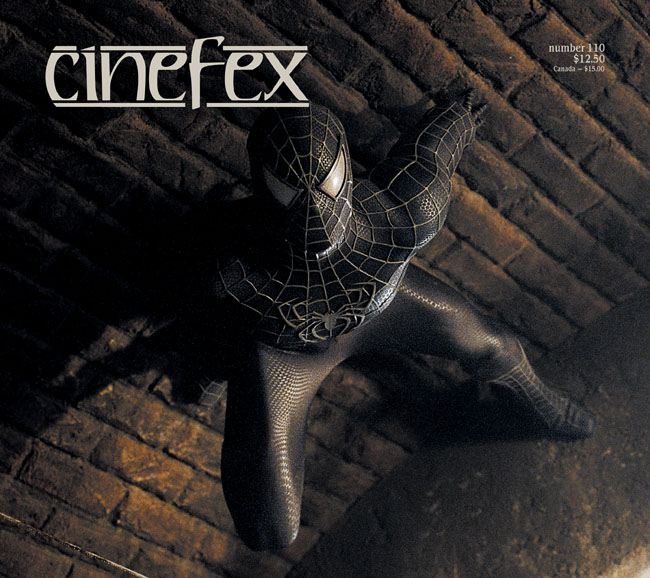CINEFEX magazine side cover Issue 110 July/August/September 2007