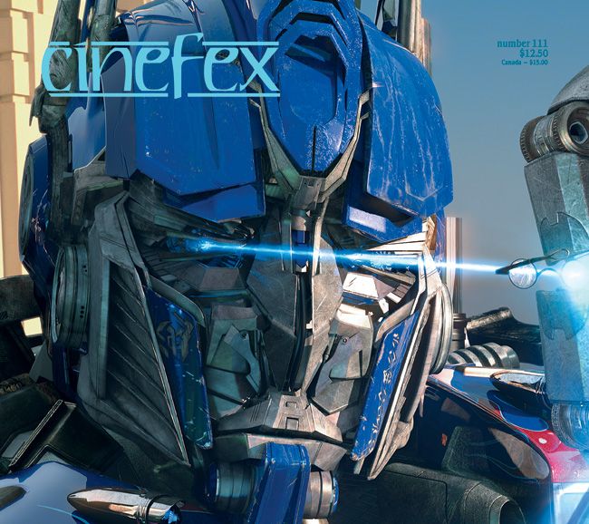 CINEFEX magazine side cover Issue 111 October/November/December 2007