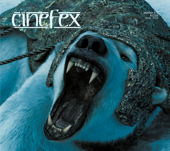 CINEFEX magazine side cover Issue 112 January/February/March 2008