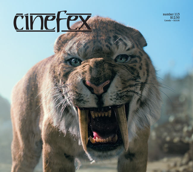CINEFEX magazine side cover Issue 113 April/May/June 2008