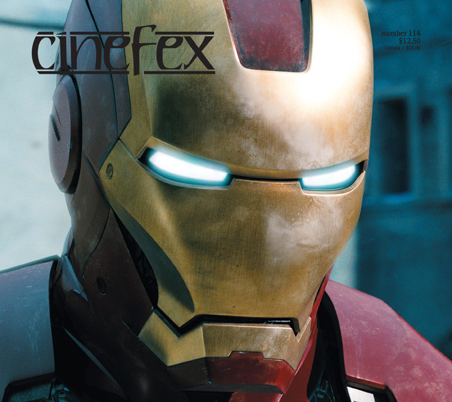 CINEFEX magazine side cover Issue 114 July/August/September 2008