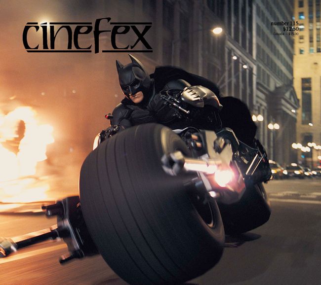 CINEFEX magazine side cover Issue 115 October/November/December 2008
