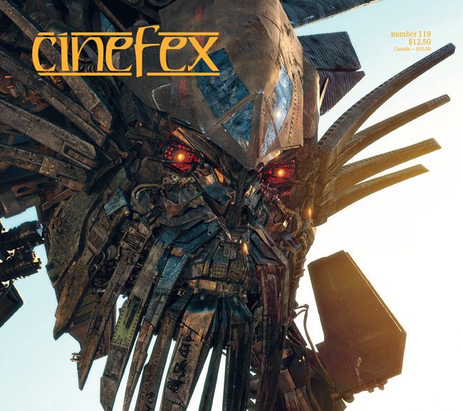 CINEFEX magazine side cover Issue 119 October/November/December 2009