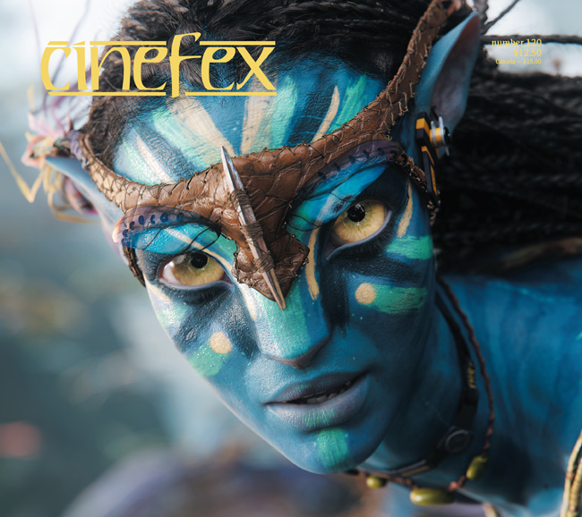 CINEFEX magazine side cover Issue 120 January/February/March 2010