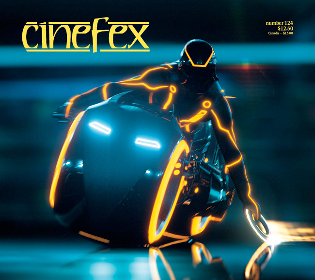 CINEFEX magazine side cover Issue 124 January/February/March 2011