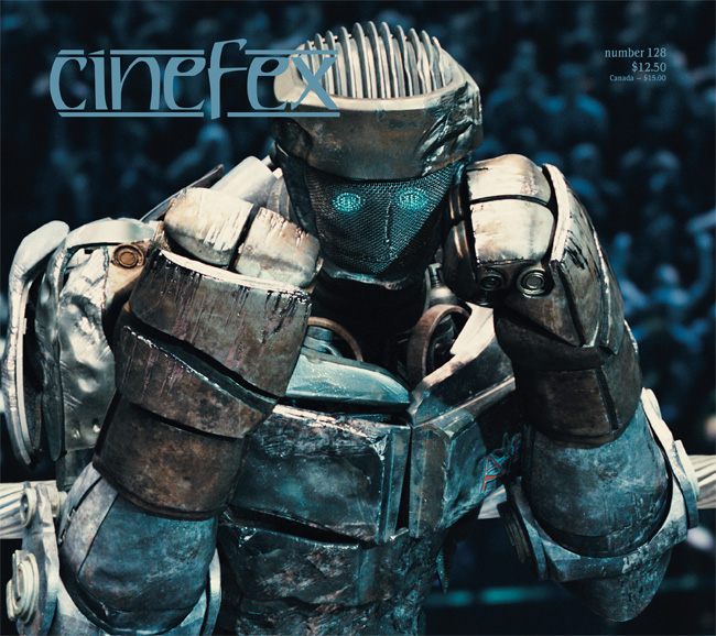 CINEFEX magazine side cover Issue 128 January/February/March 2012