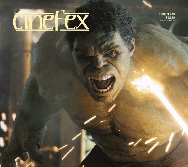 CINEFEX magazine side cover Issue 130 July/August/September 2012