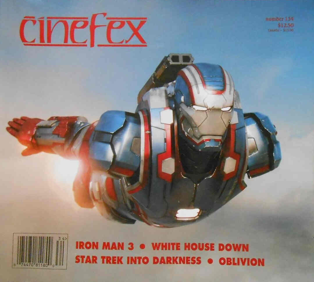 CINEFEX magazine side cover Issue 134 July/August/September 2013
