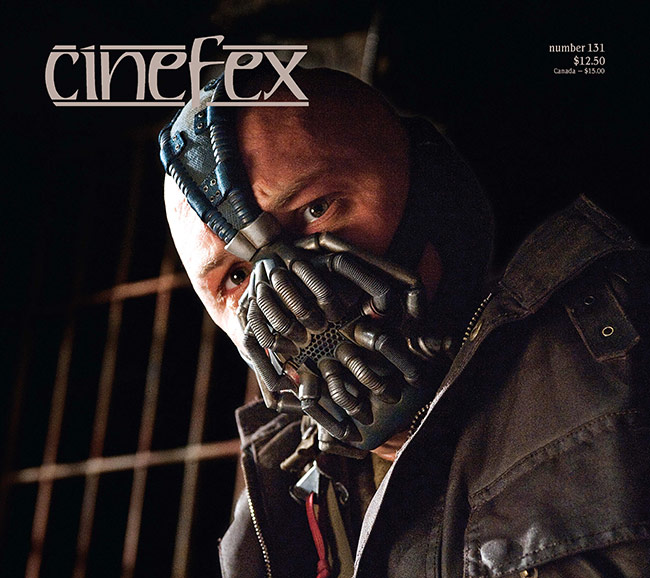 CINEFEX magazine side cover Issue 131 October/November/December 2012