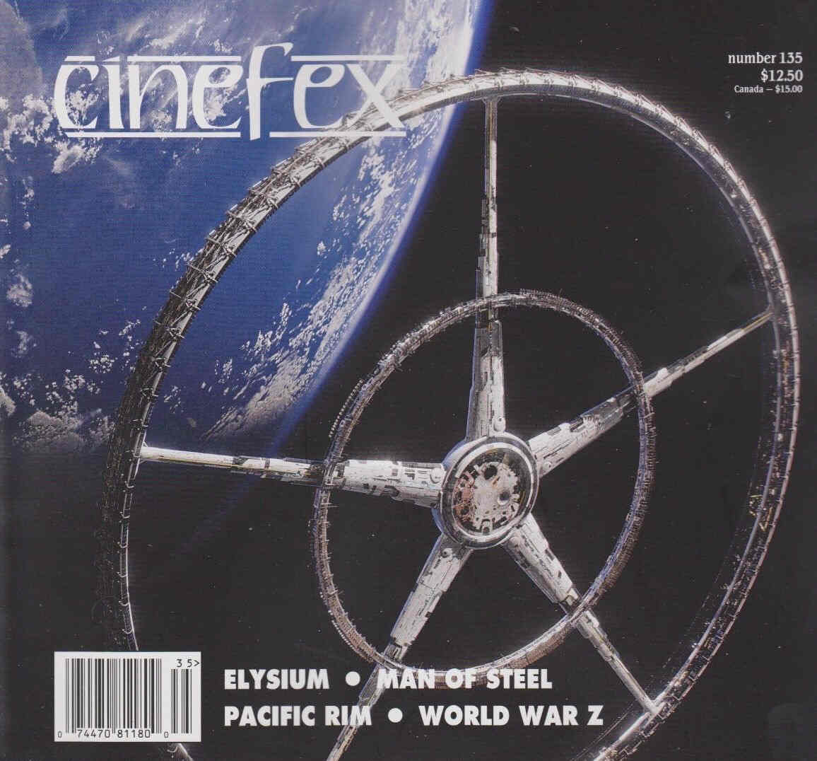 CINEFEX magazine side cover Issue 135 October/November/December 2013