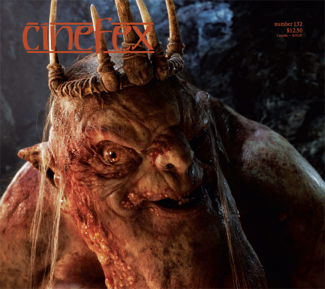 CINEFEX magazine side cover Issue 132 January/February/March 2013