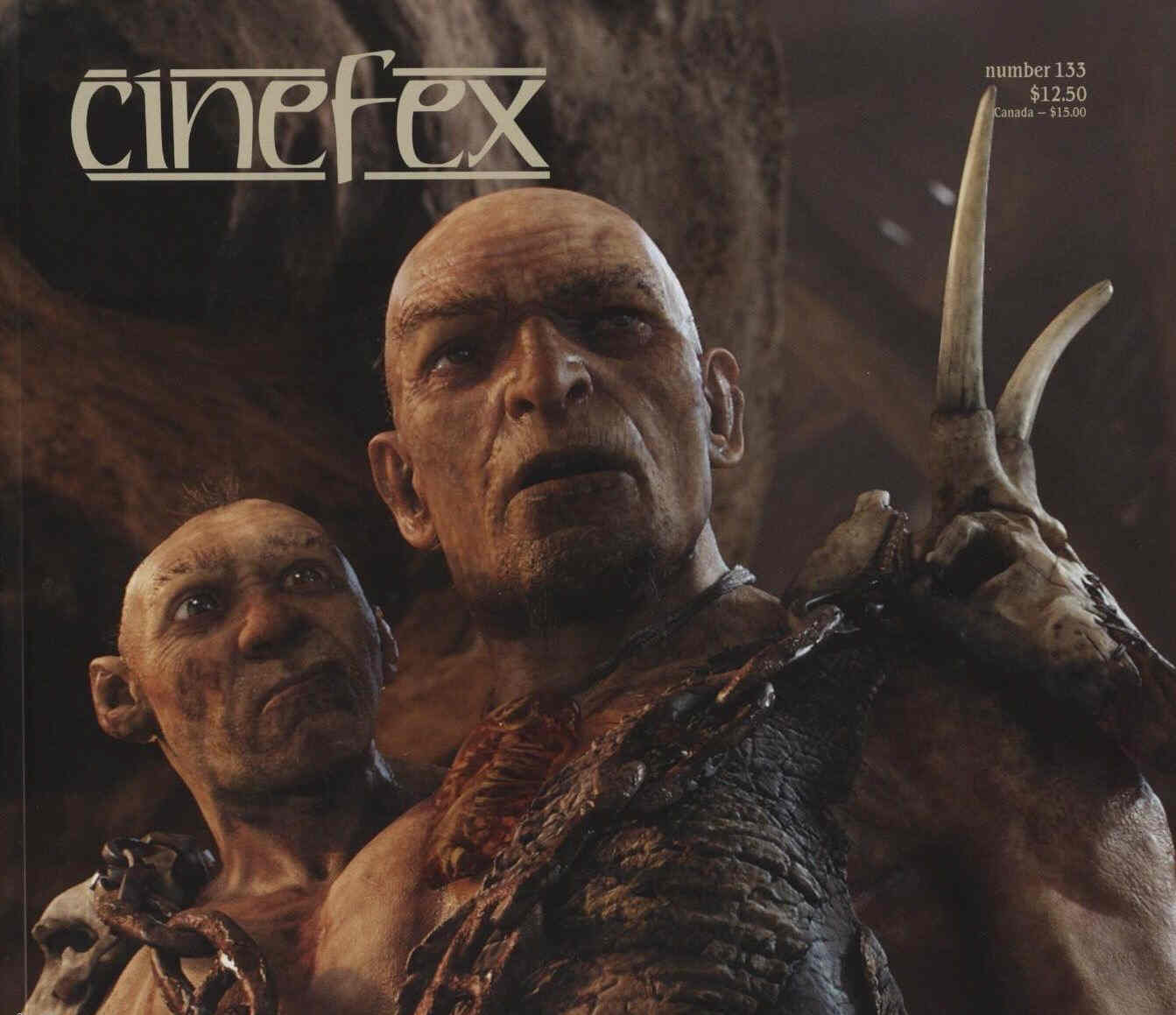 CINEFEX magazine side cover Issue 133 April/May/June 2013