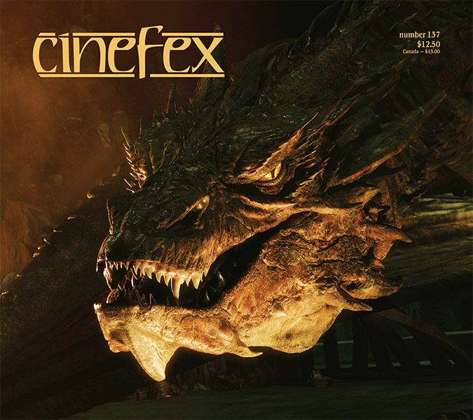CINEFEX magazine side cover Issue 137 April/May/June 2014