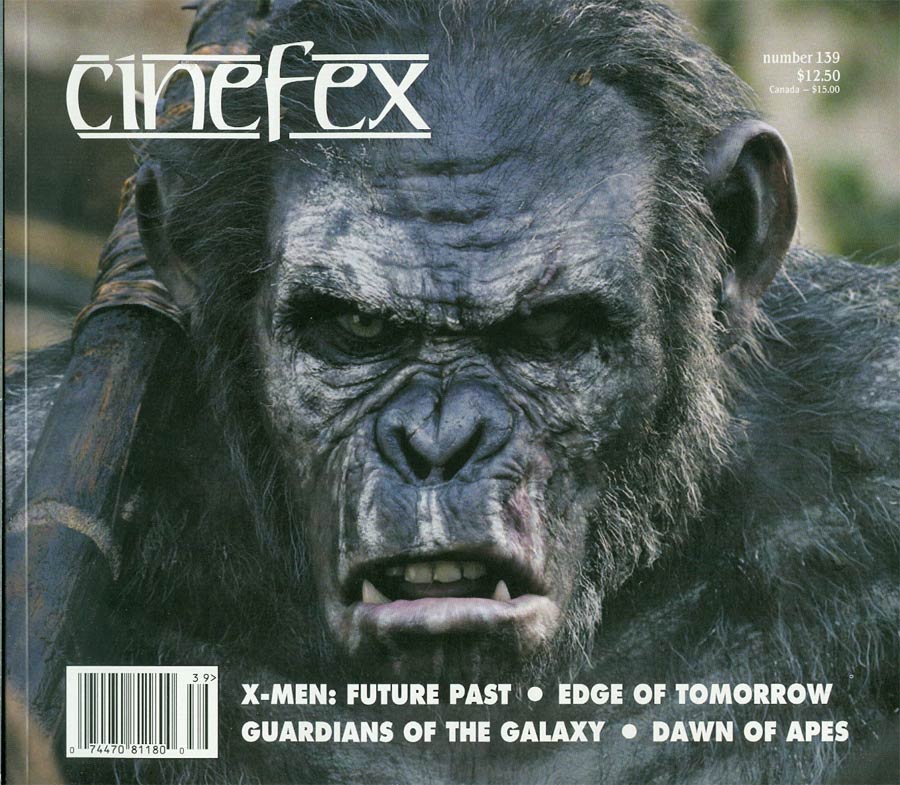 CINEFEX magazine side cover Issue 139 October/November/December 2014