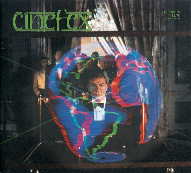 CINEFEX magazine side cover Issue 15  1983