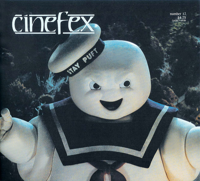 CINEFEX magazine side cover Issue 17  1984