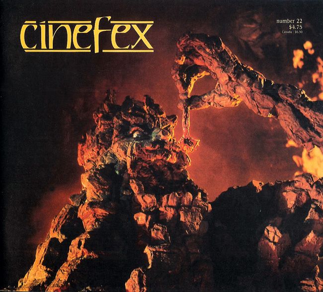 CINEFEX magazine side cover Issue 22  1985