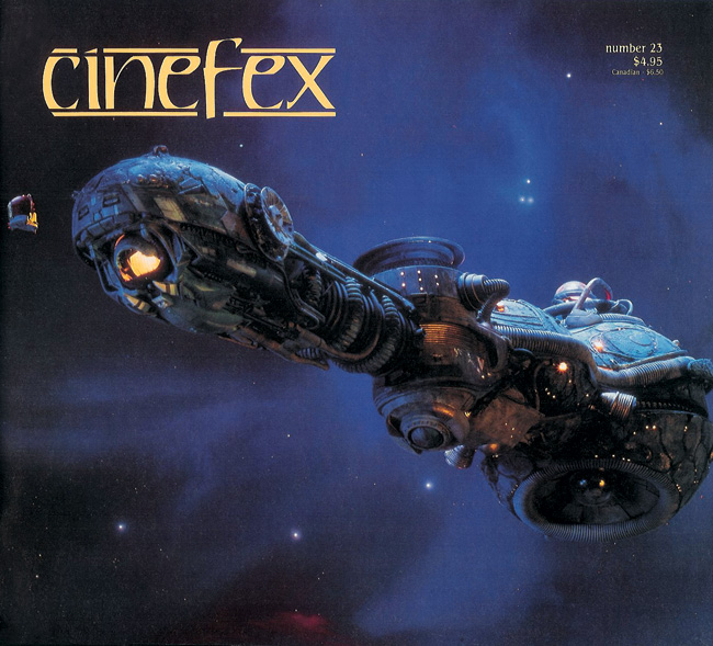 CINEFEX magazine side cover Issue 23  1985