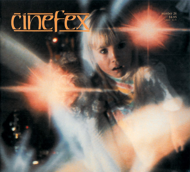 CINEFEX magazine side cover Issue 26  1986
