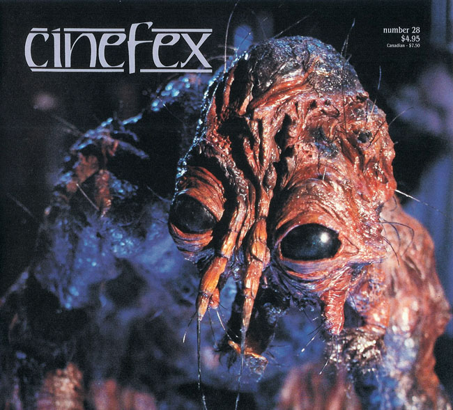 CINEFEX magazine side cover Issue 28  1986