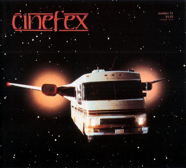 CINEFEX magazine side cover Issue 31  1987