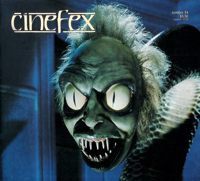 CINEFEX magazine side cover Issue 34  1988