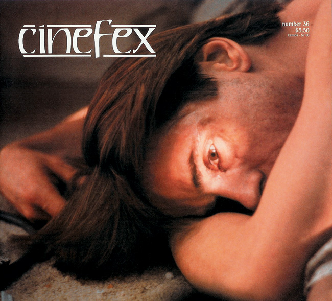 CINEFEX magazine side cover Issue 36  1988