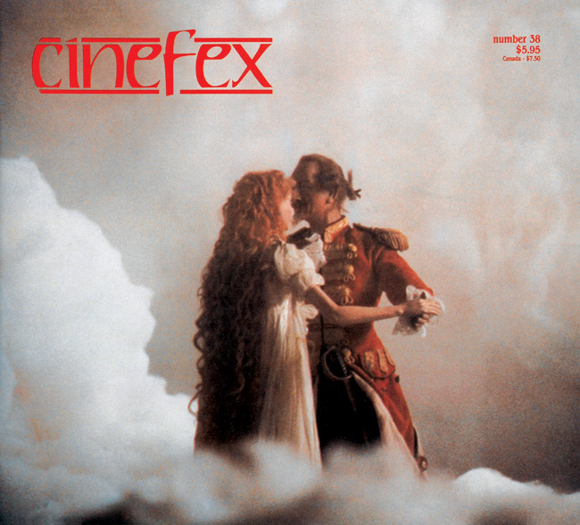 CINEFEX magazine side cover Issue 38  1989
