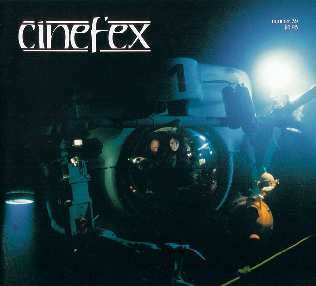 CINEFEX magazine side cover Issue 39  1989