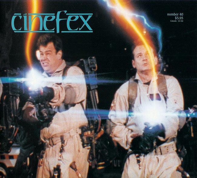 CINEFEX magazine side cover Issue 40  1989