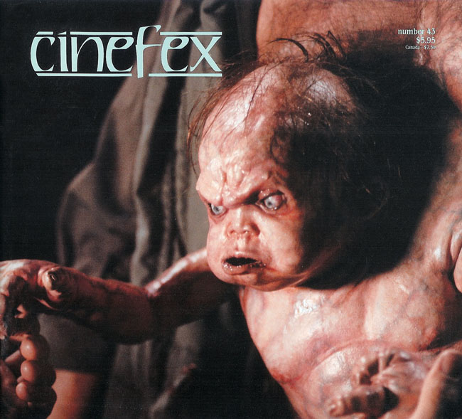 CINEFEX magazine side cover Issue 43  1990