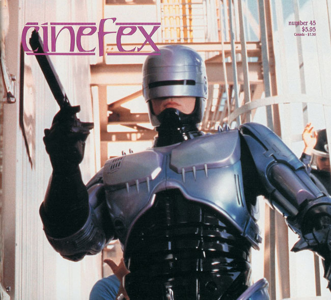 CINEFEX magazine side cover Issue 45  1991