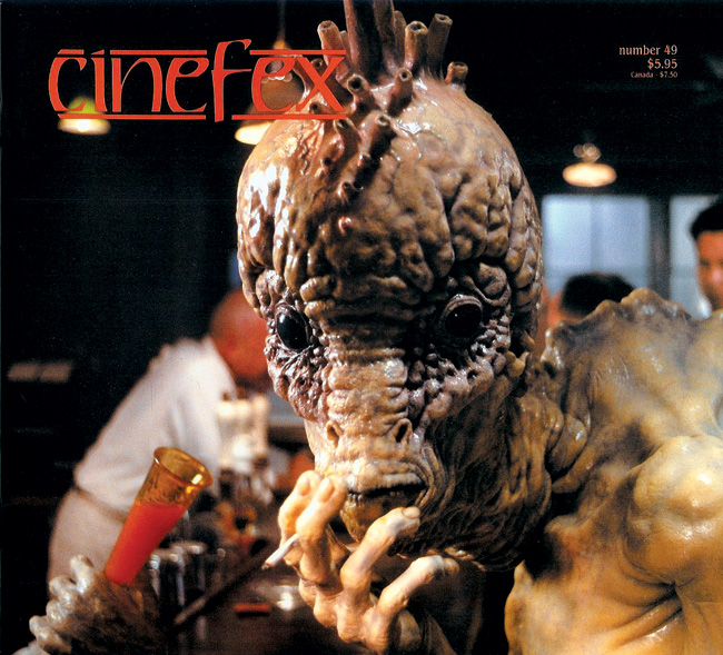CINEFEX magazine side cover Issue 49  1992