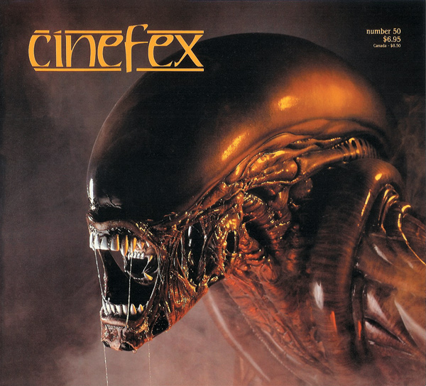 CINEFEX magazine side cover Issue 50  1992