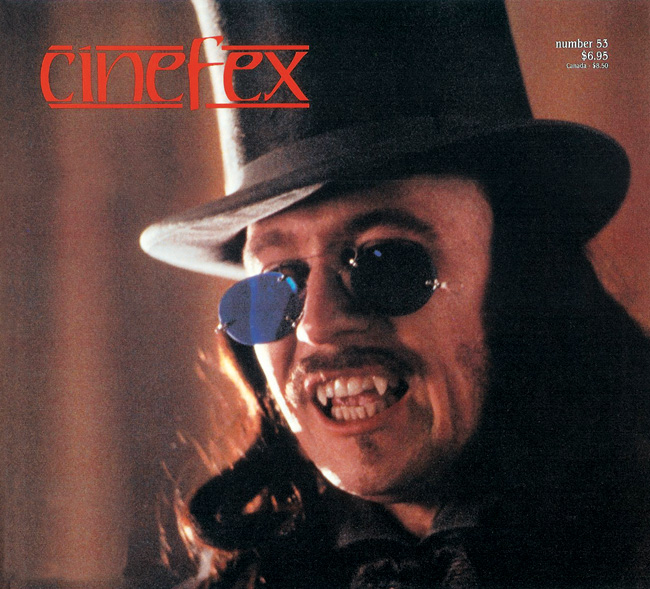 CINEFEX magazine side cover Issue 53  1993