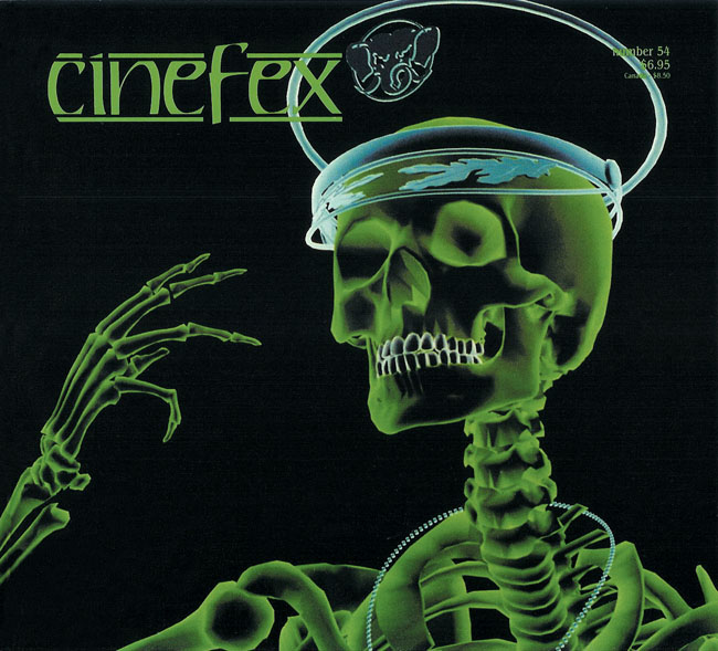 CINEFEX magazine side cover Issue 54  1993