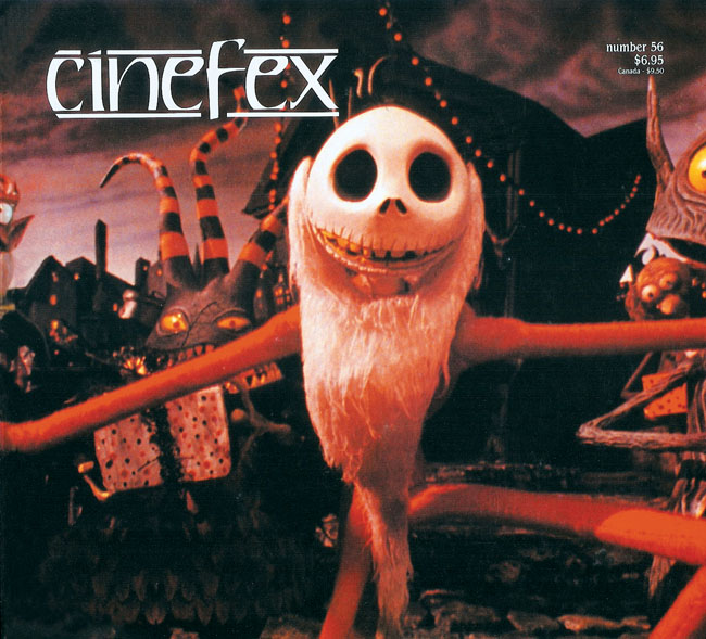 CINEFEX magazine side cover Issue 56  1993