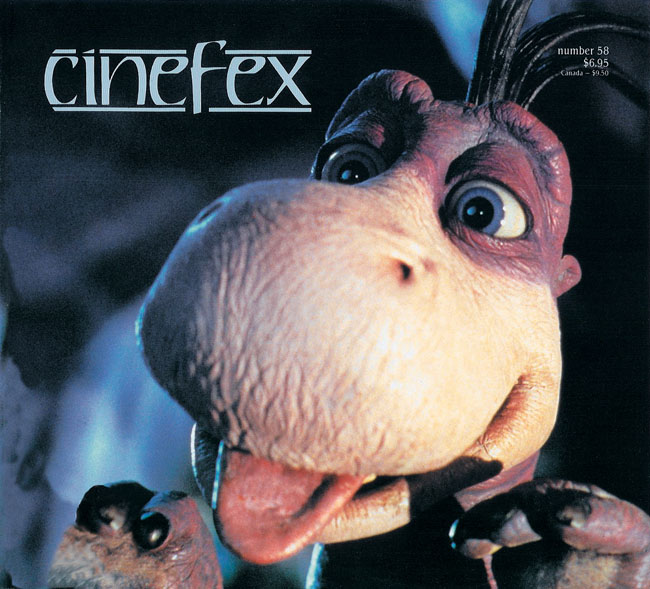CINEFEX magazine side cover Issue 58  1994