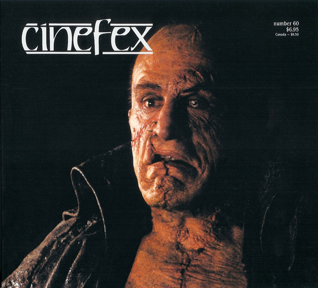 CINEFEX magazine side cover Issue 60  1994