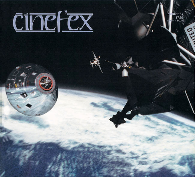 CINEFEX magazine side cover Issue 63  1995