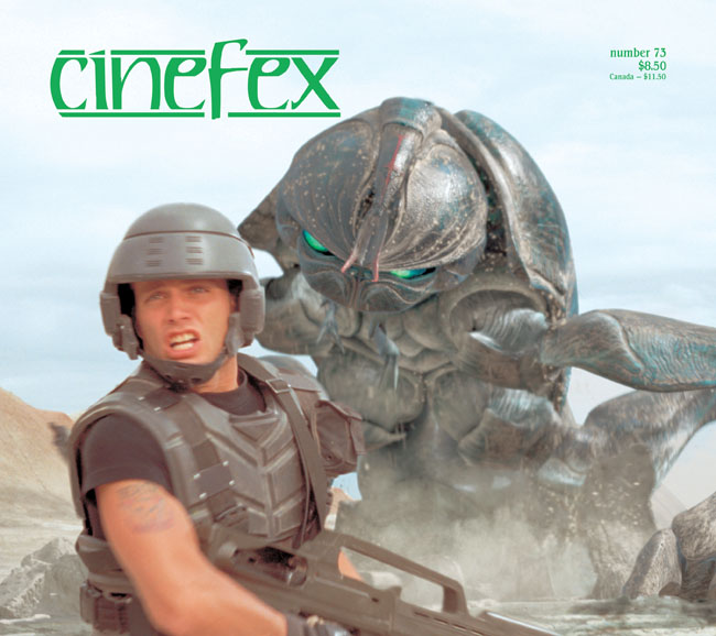 CINEFEX magazine side cover Issue 73  1998