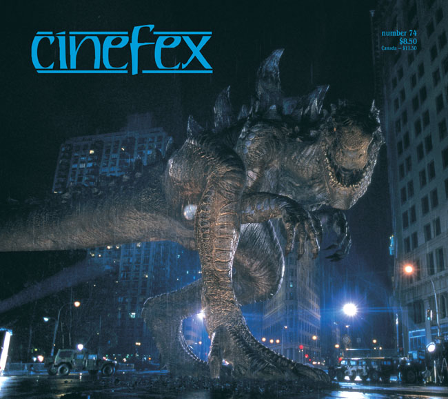 CINEFEX magazine side cover Issue 74  1998