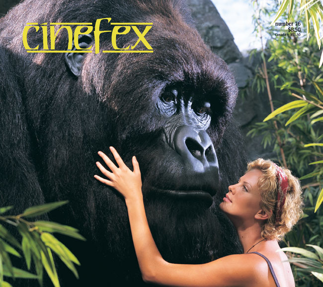 CINEFEX magazine side cover Issue 76 January/February/March 1999
