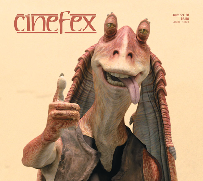 CINEFEX magazine side cover Issue 78 July/August/September 1999