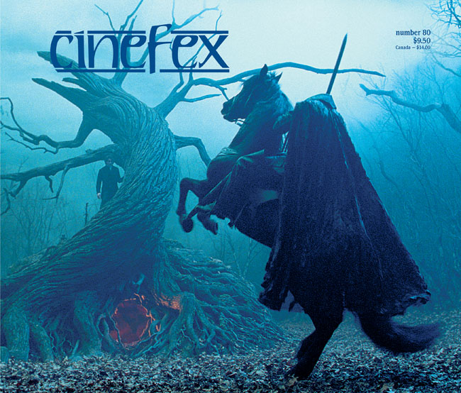 CINEFEX magazine side cover Issue 80 January/February/March 2000