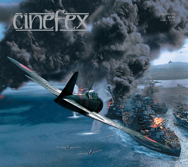 CINEFEX magazine side cover Issue 86 July/August/September 2001