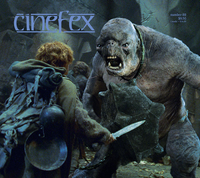 CINEFEX magazine side cover Issue 89 April/May/June 2002