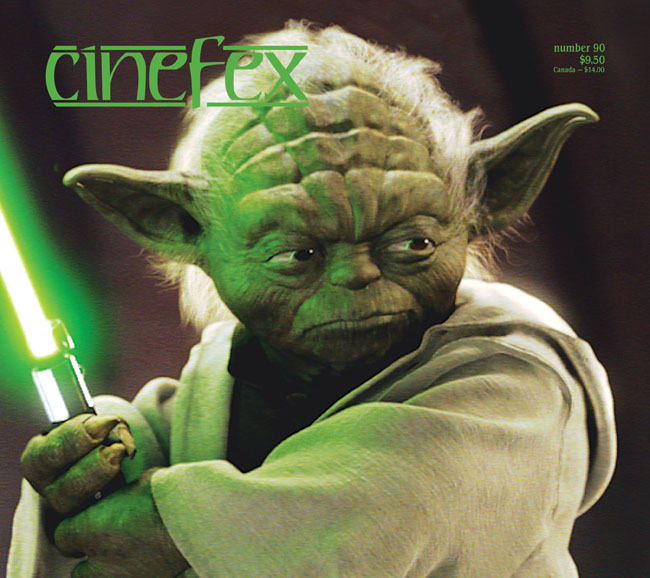 CINEFEX magazine side cover Issue 90 July/August/September 2002